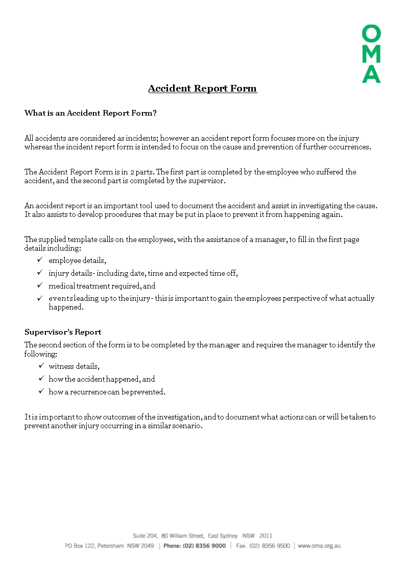 Construction Job Site Incident Report Form | Templates At Intended For Incident Report Form Template Qld