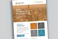 Corporate Flyer Design In Microsoft Word Free - Used To Tech within Templates For Flyers In Word