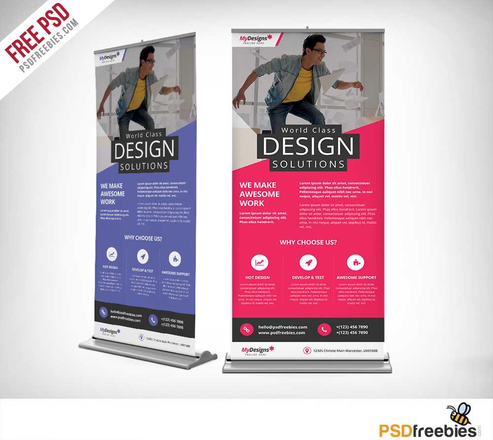 Corporate Outdoor Roll Up Banner Free Psd | Psdfreebies Intended For Pop Up Banner Design Template