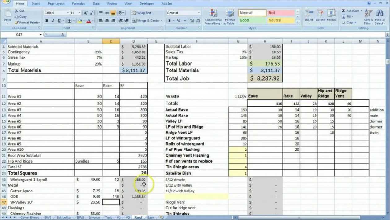 Costing Sheet Template Excel – Horizonconsulting.co Intended For Job Cost Report Template Excel