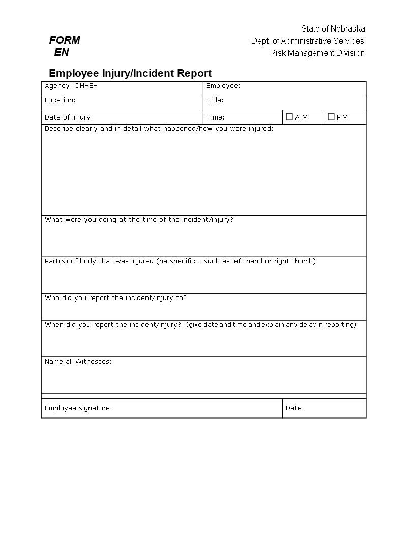 Ir Report Template