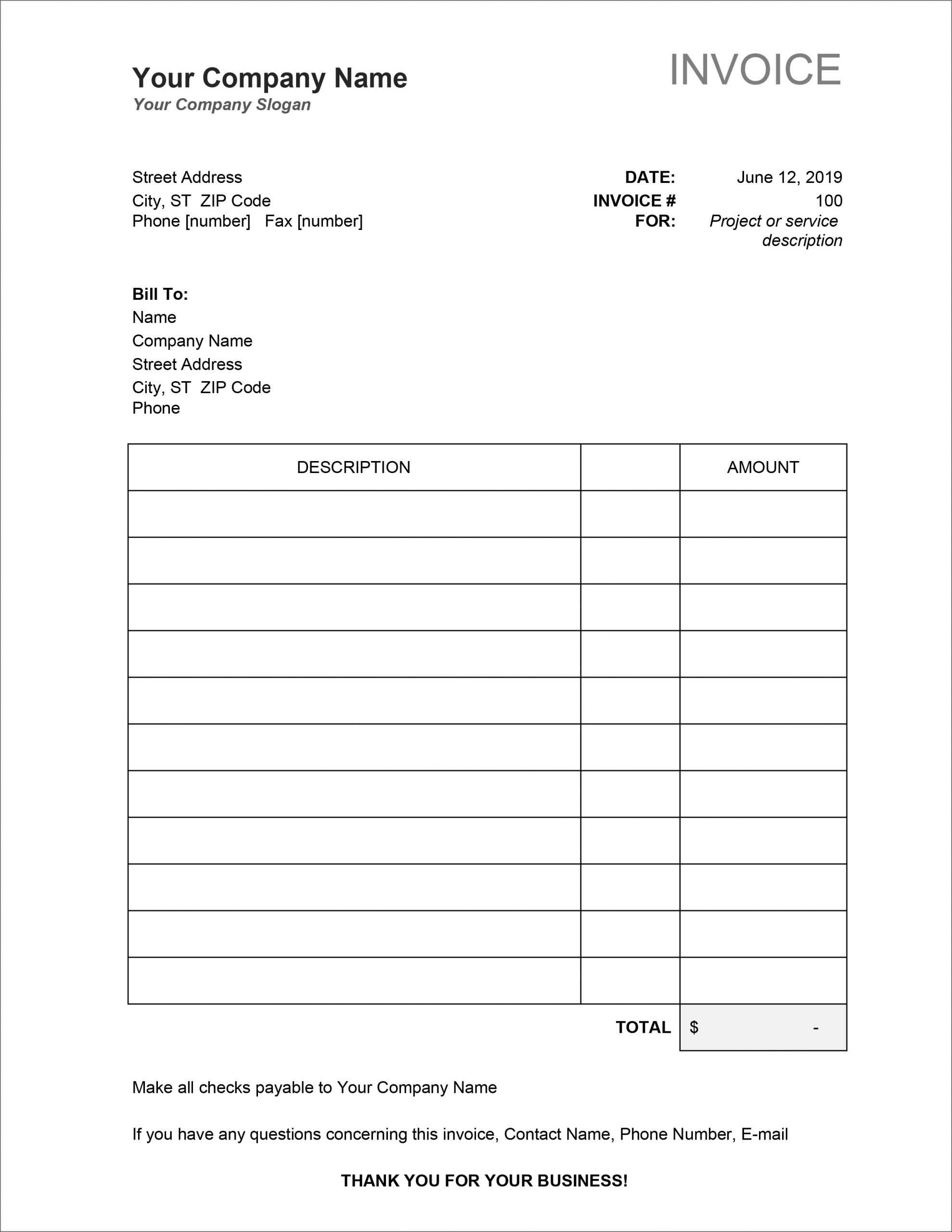 Customizing Invoice Template Excel Work Estimate Key Net Throughout Work Estimate Template Word
