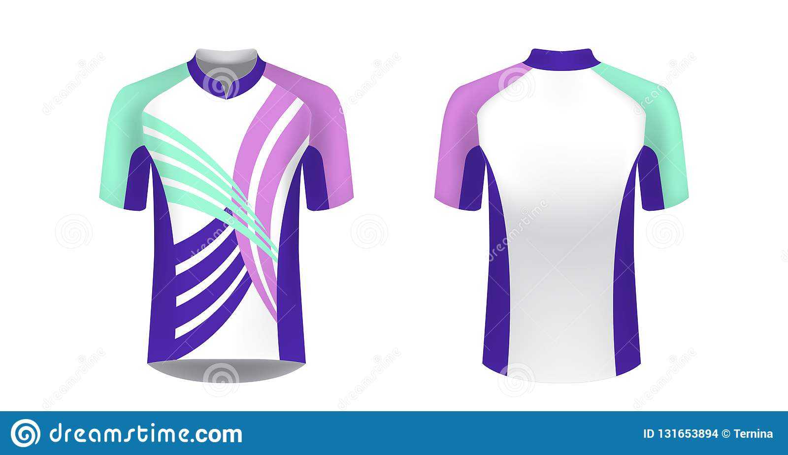 Cycling Jersey Vector Mockup. T Shirt Sport Design Template Regarding Blank Cycling Jersey Template