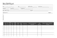 Daily Shift Report - intended for Shift Report Template
