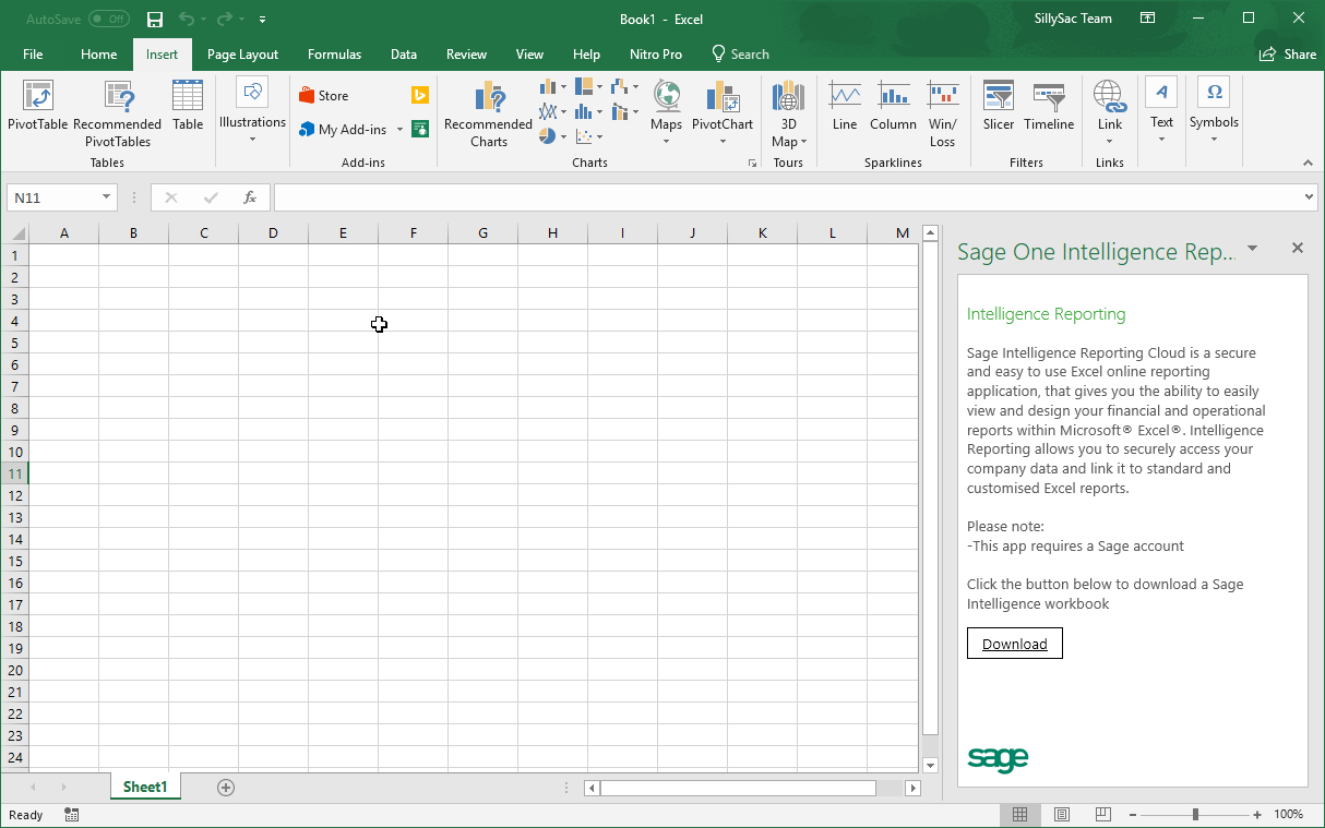 Design Your Financial Reports In Excel With Sage One Add In Within Financial Reporting Templates In Excel