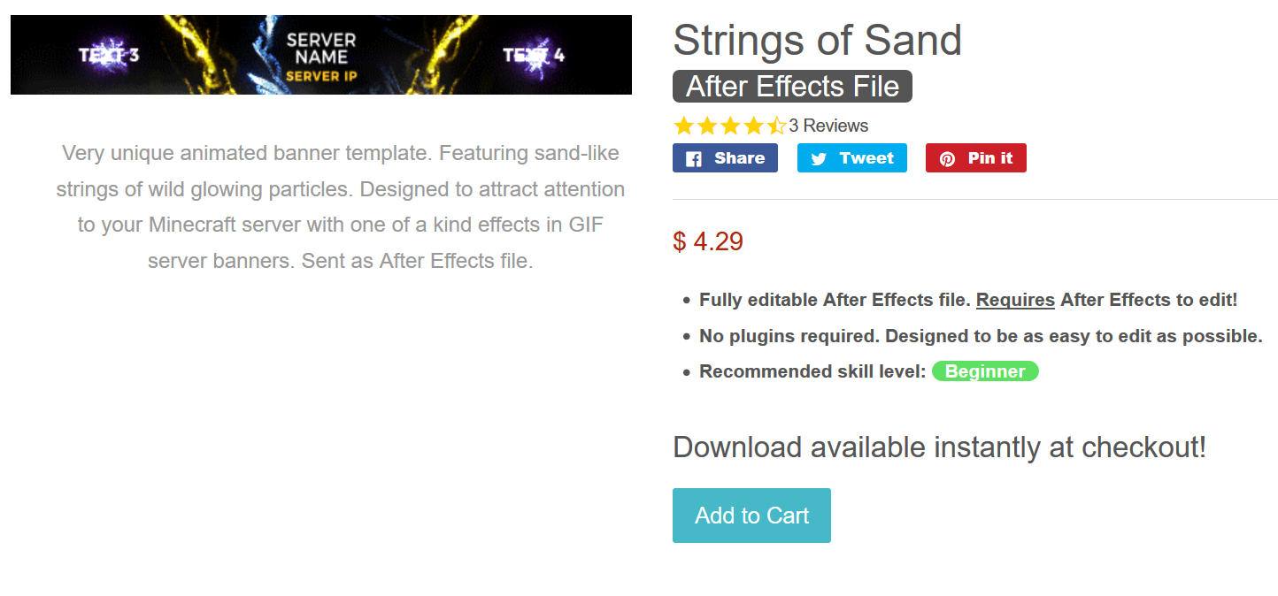 Designer Gfx - Strings Of Sand - [Hq] Minecraft Server Pertaining To Minecraft Server Banner Template