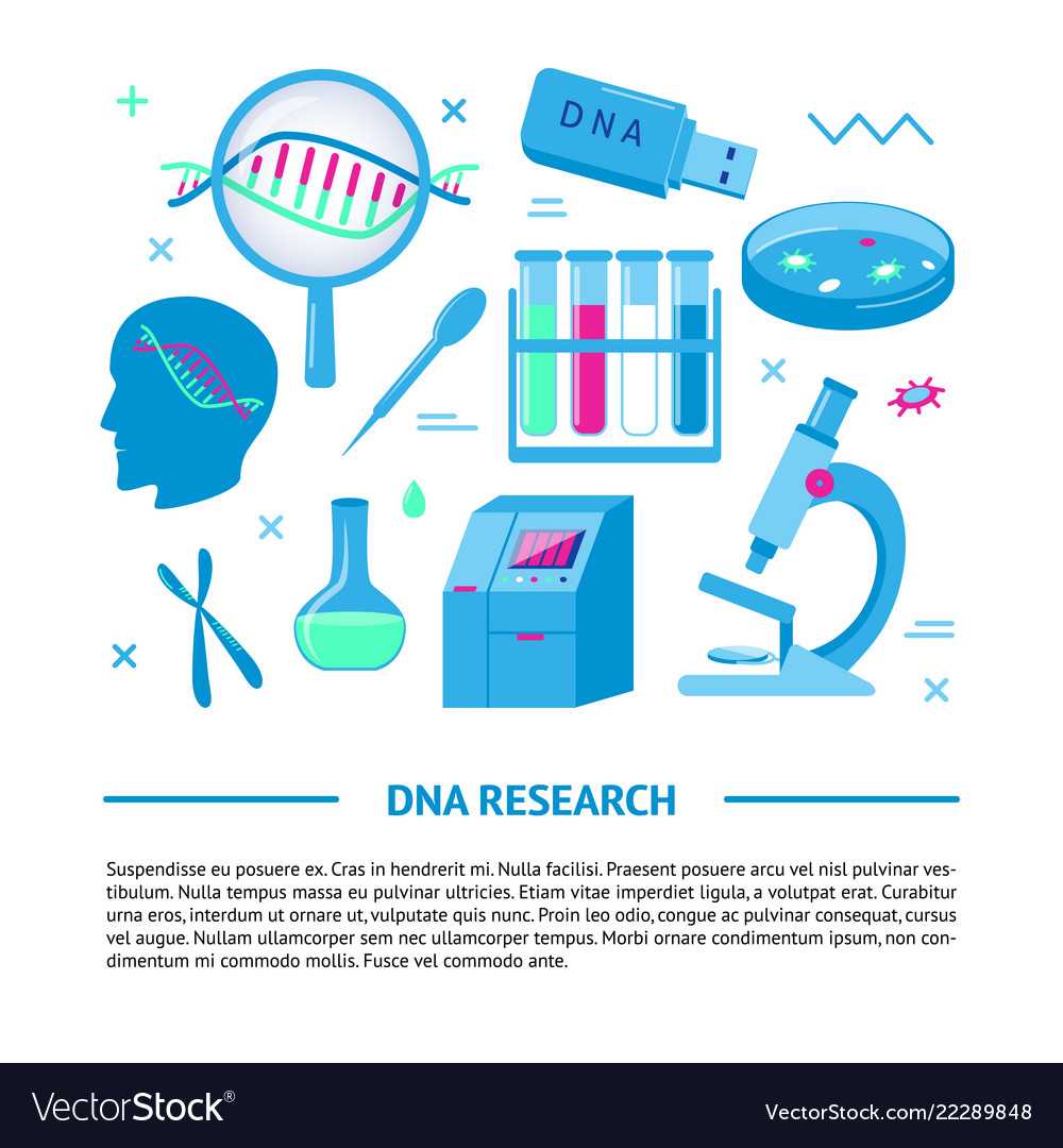 Dna Research Medical Banner Template In Flat Style With Medical Banner Template