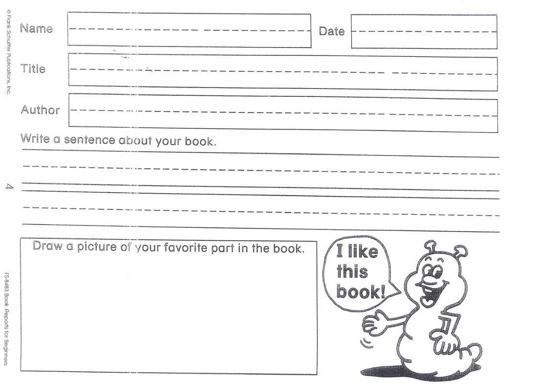 Do Book Reports 1St Grade - Assigning A Book Report In 1St Regarding 1St Grade Book Report Template