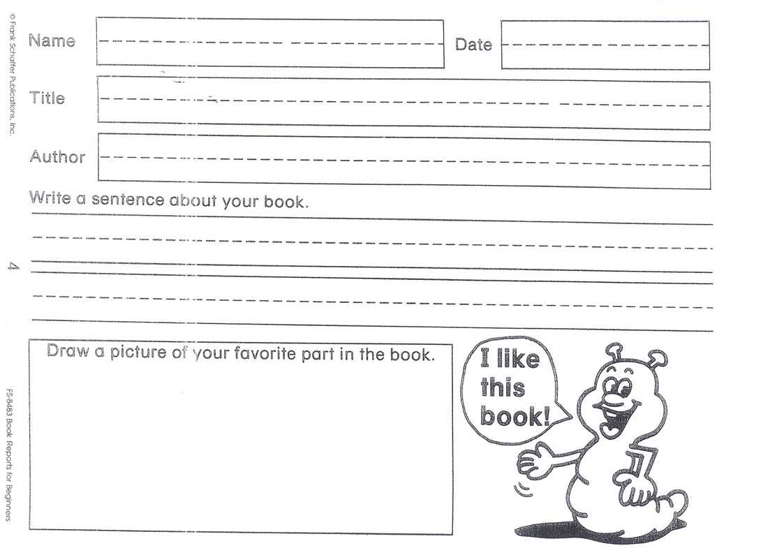 Do Book Reports 1St Grade – Assigning A Book Report In 1St Regarding 1St Grade Book Report Template