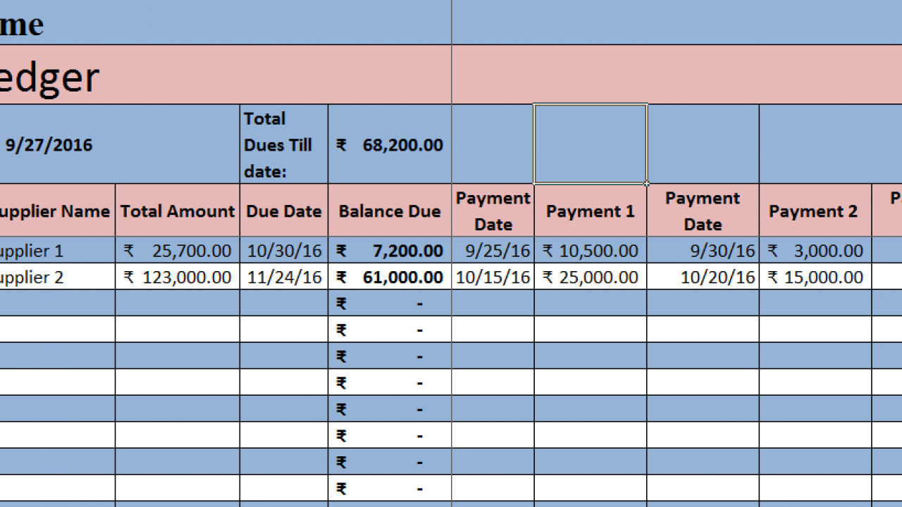 Download Accounts Payable Excel Template - Exceldatapro Inside Accounts Receivable Report Template