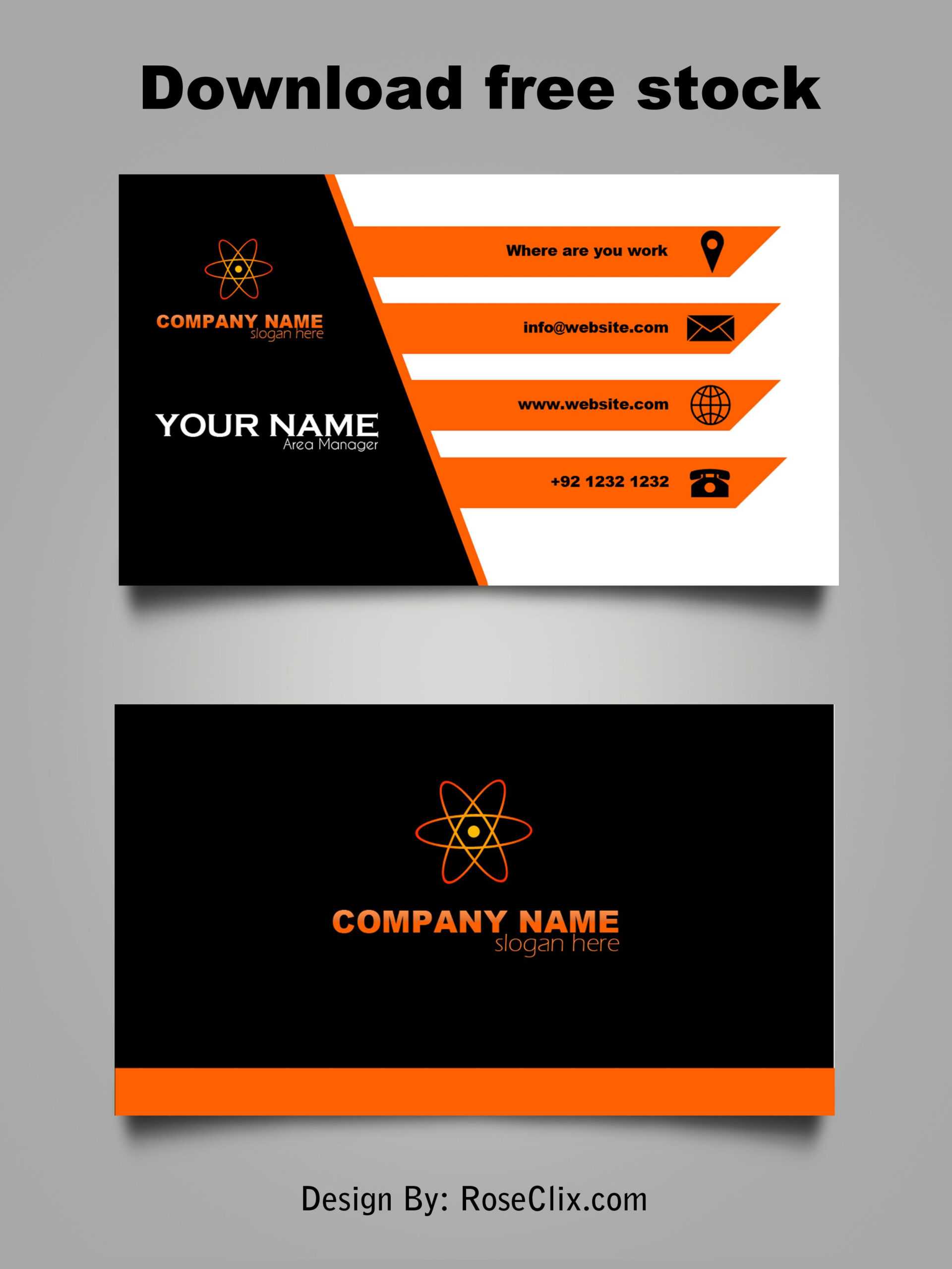 Download Free Business Card Templates Microsoft Word With Free Business Cards Templates For Word