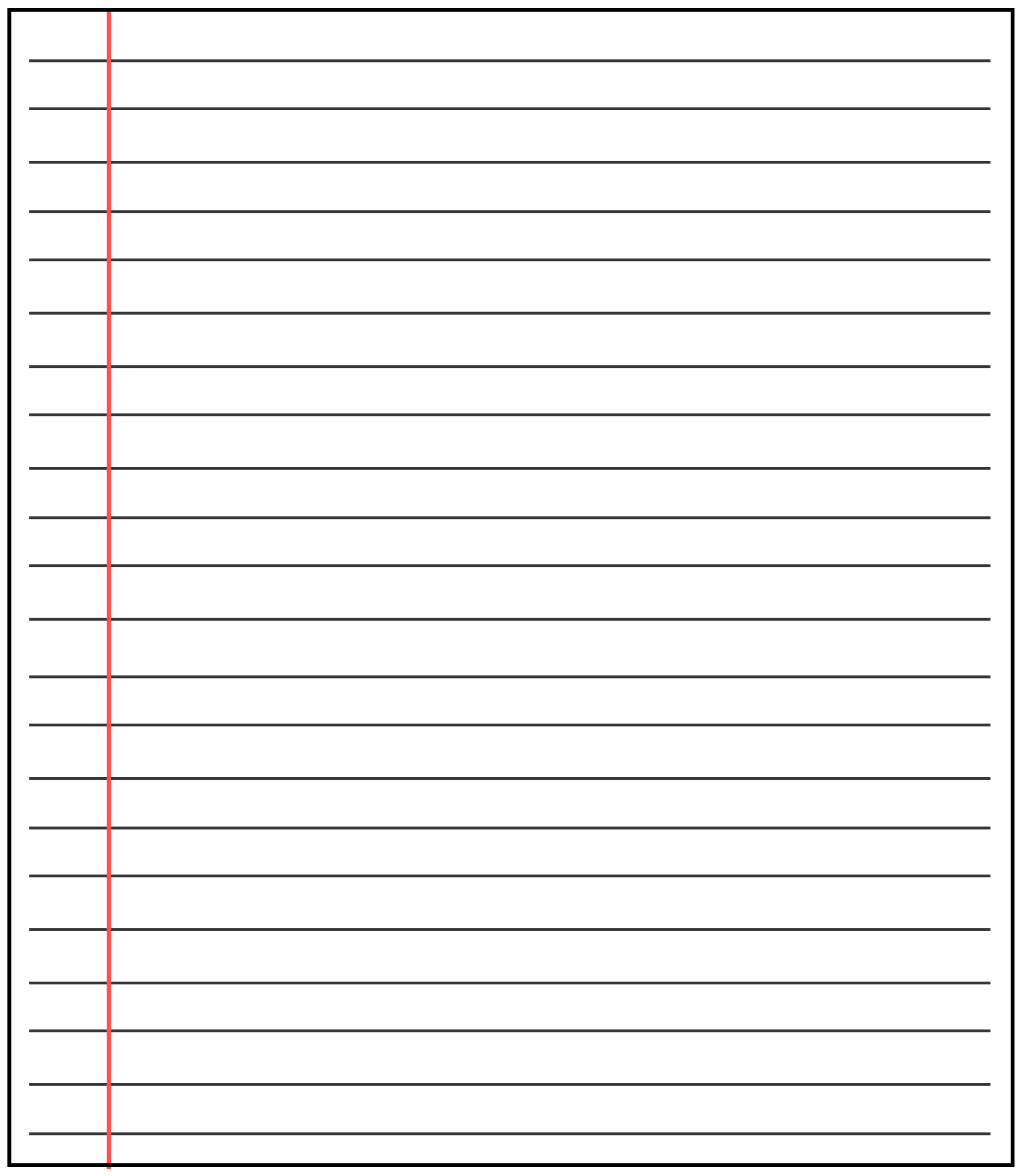 ❤️20+ Free Printable Blank Lined Paper Template In Pdf❤️ Inside Notebook Paper Template For Word