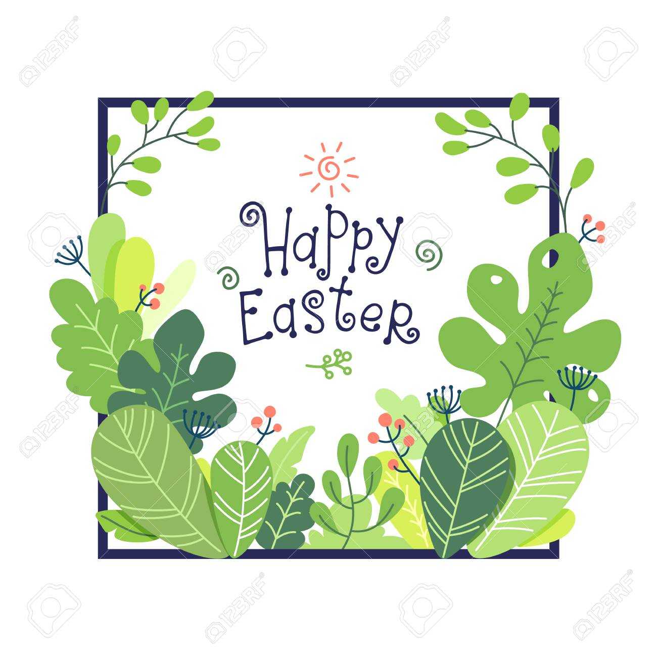 Easter Congratulations Banner Template. Floral Colorful Flat.. For Congratulations Banner Template