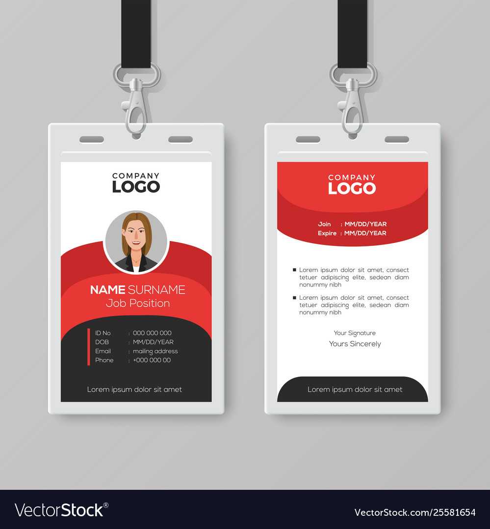Employee Identity Card Template – Horizonconsulting.co With Id Badge Template Word