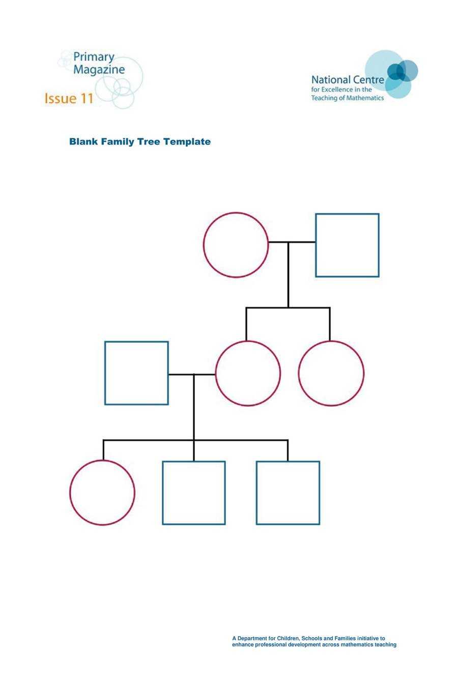 Empty Family Tree Diagram – Raptor.redmini.co In Blank Tree Diagram Template