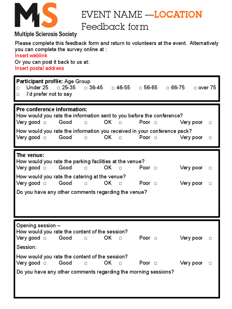 Excel Feedback Form Template – Horizonconsulting.co In Student Feedback Form Template Word