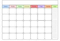 Exceptional Kids Printable Calendar | Coleman Blog with regard to Blank Calendar Template For Kids