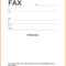 Fax Cover Sheet Template Word Spreadsheet Examples Printable Within Fax Template Word 2010