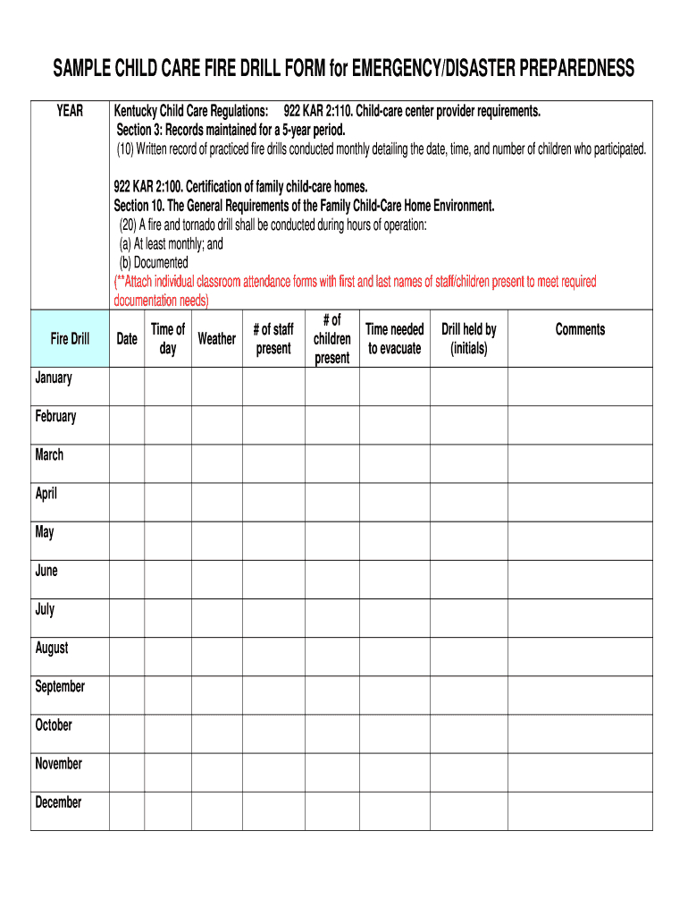 Fire Drill Sign In Sheet Template – Fill Online, Printable For Emergency Drill Report Template