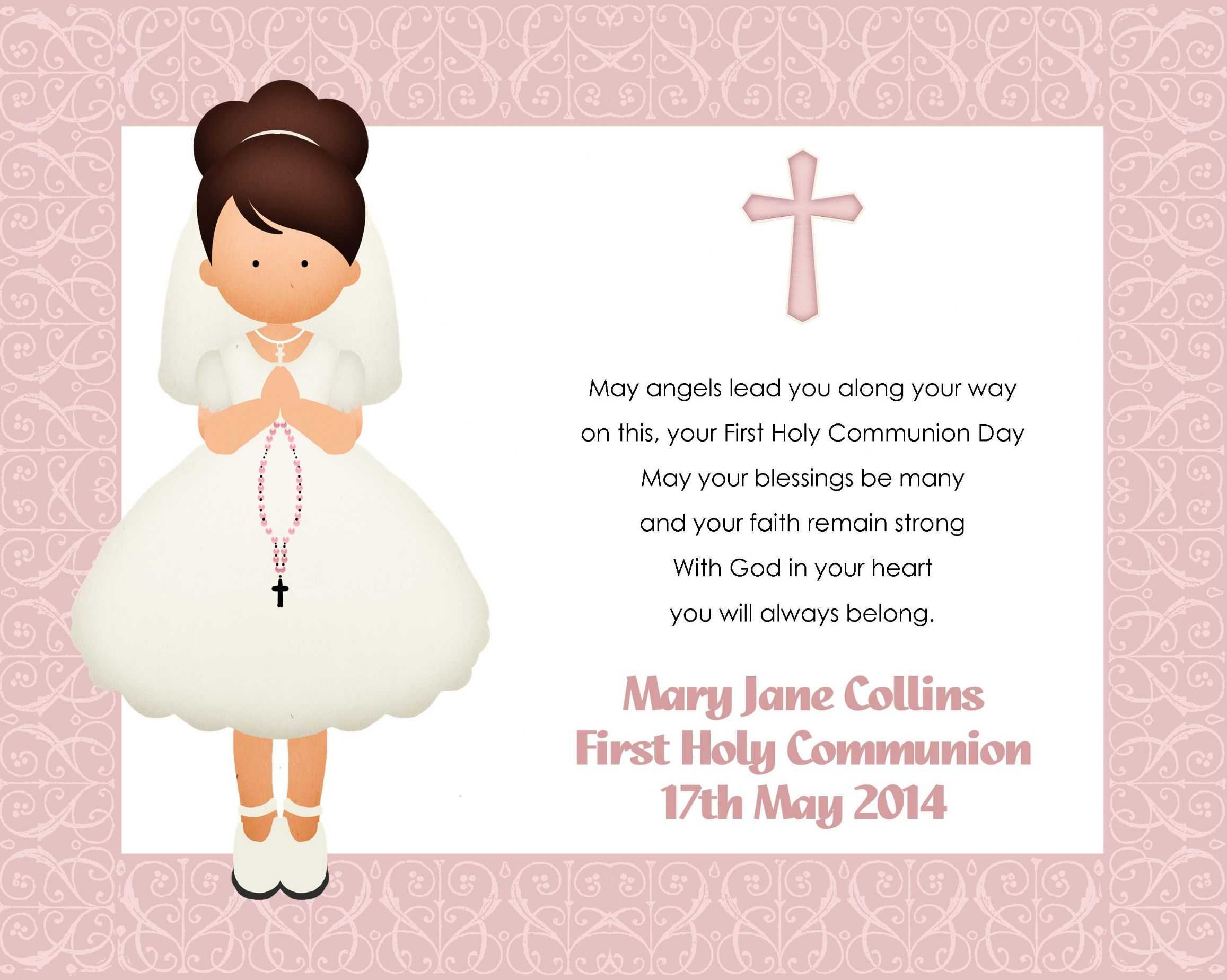 First Holy Communion Cards Printable Free That Are Inside Free Printable First Communion Banner Templates