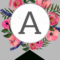 Floral Alphabet Banner Letters Free Printable – Paper Trail For Free Letter Templates For Banners