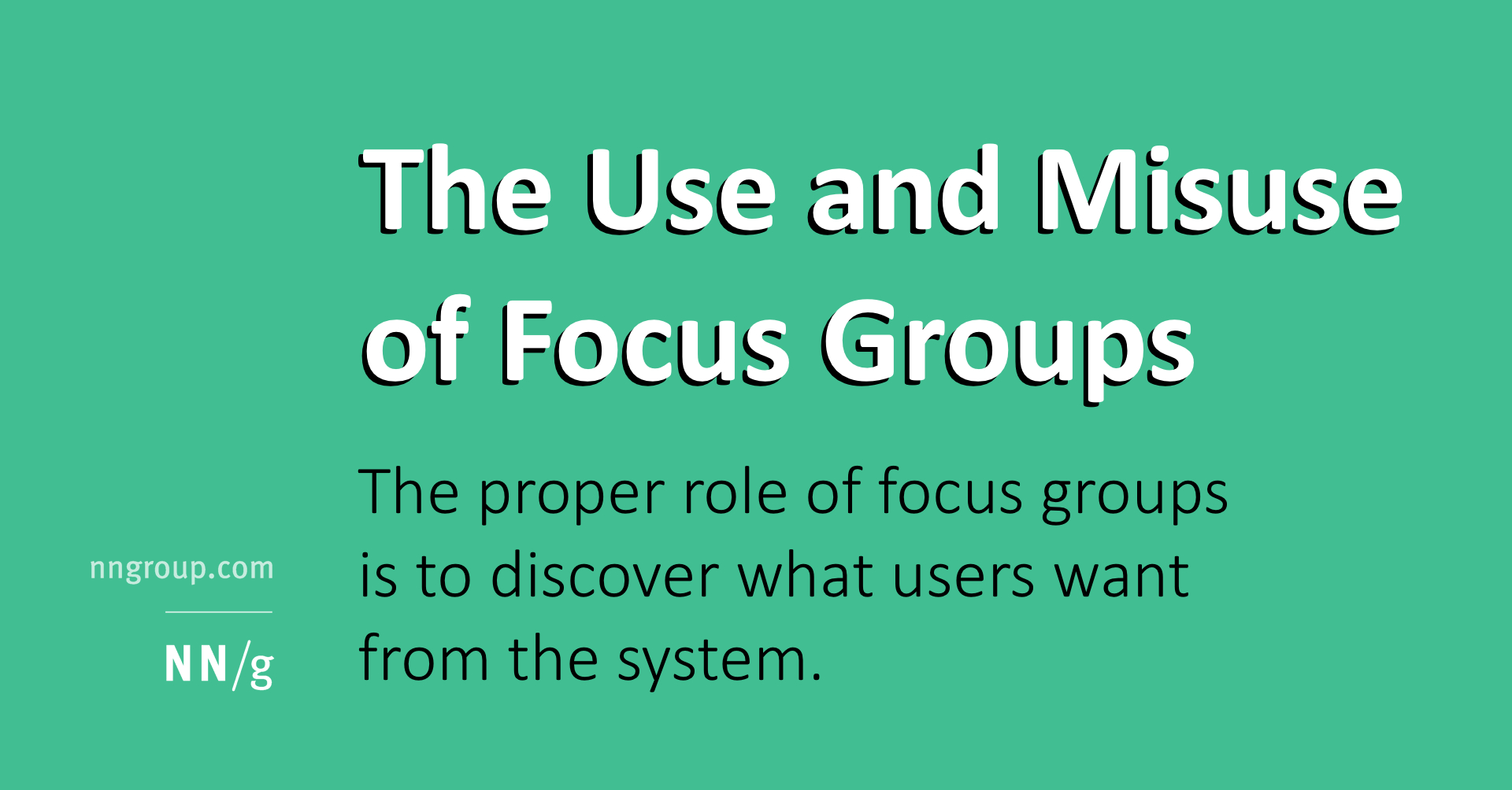 Focus Groups In Ux Research: Articlejakob Nielsen Intended For Focus Group Discussion Report Template