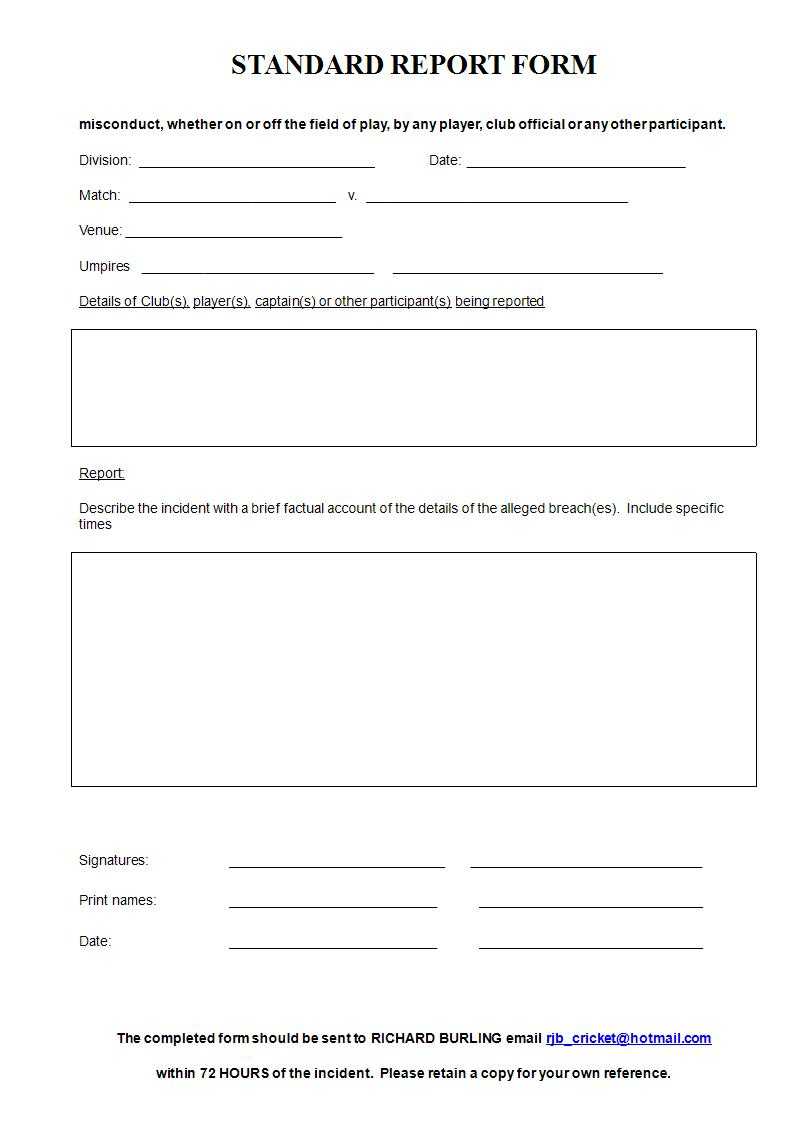 Free 12+ Standard Report Forms & Templates In Pdf | Ms Word Inside Incident Report Form Template Word
