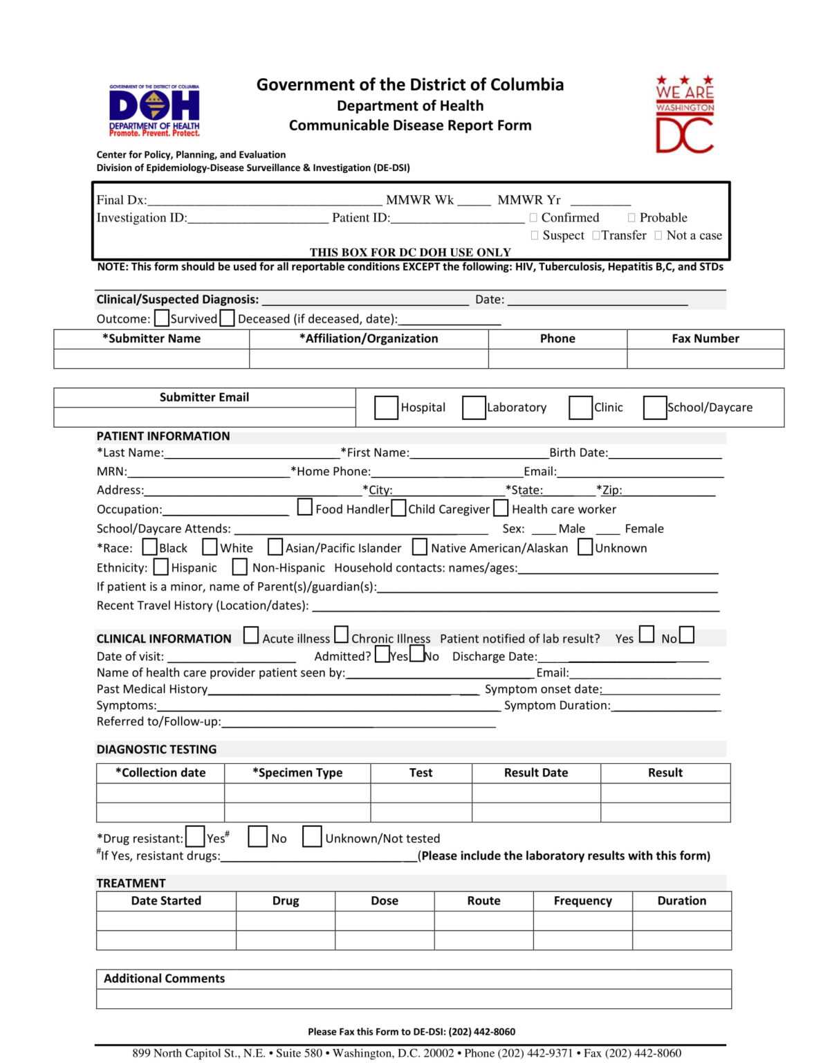 Case Report Form Template