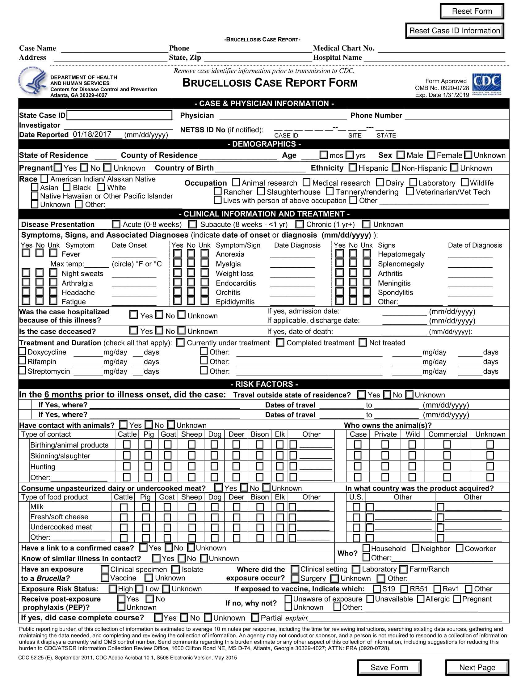 Free 15+ Case Report Forms In Pdf | Ms Word Throughout Case Report Form Template Clinical Trials