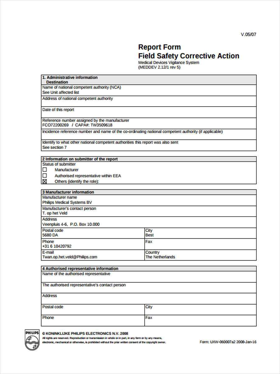 Free 21+ Corrective Action Form Examples In Pdf | Ms Word Intended For Corrective Action Report Template