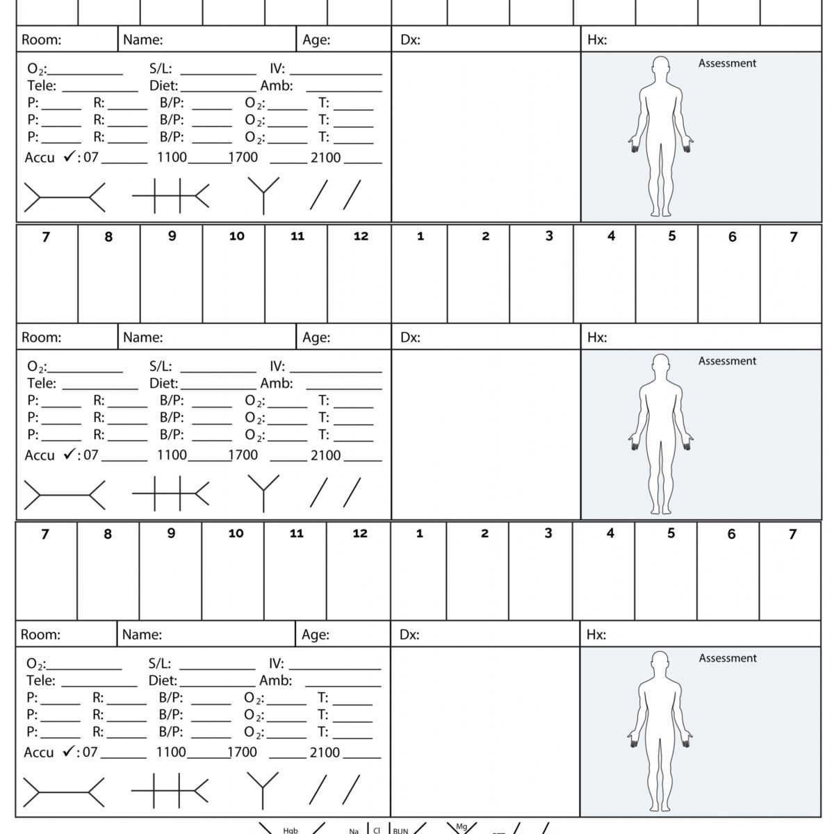 Free 4 Patient Nursing Report Sheet 25 Sheet Pack Nrsng Within Nursing Report Sheet Templates