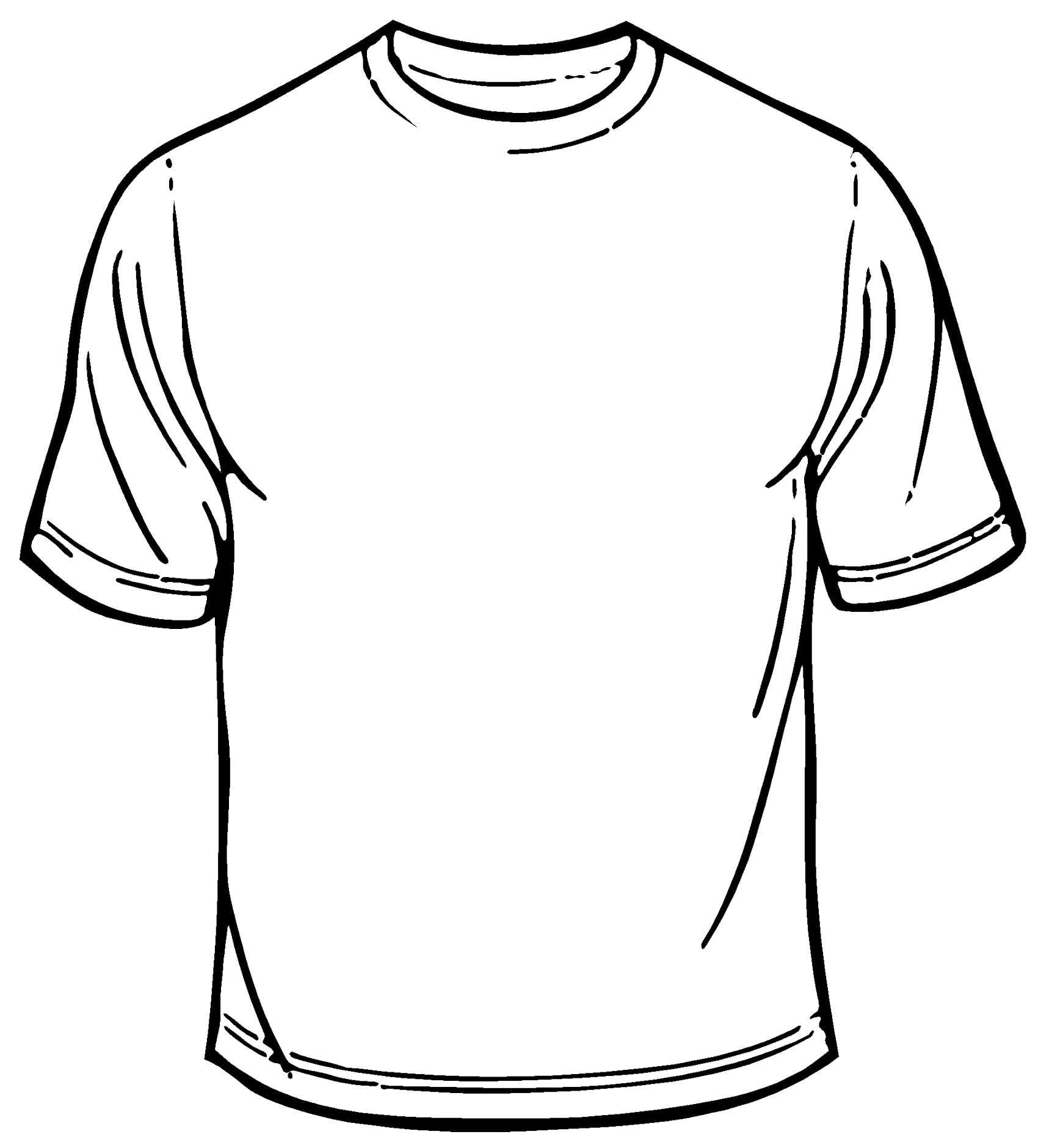 Free Blank T Shirt Outline, Download Free Clip Art, Free In Blank T Shirt Outline Template
