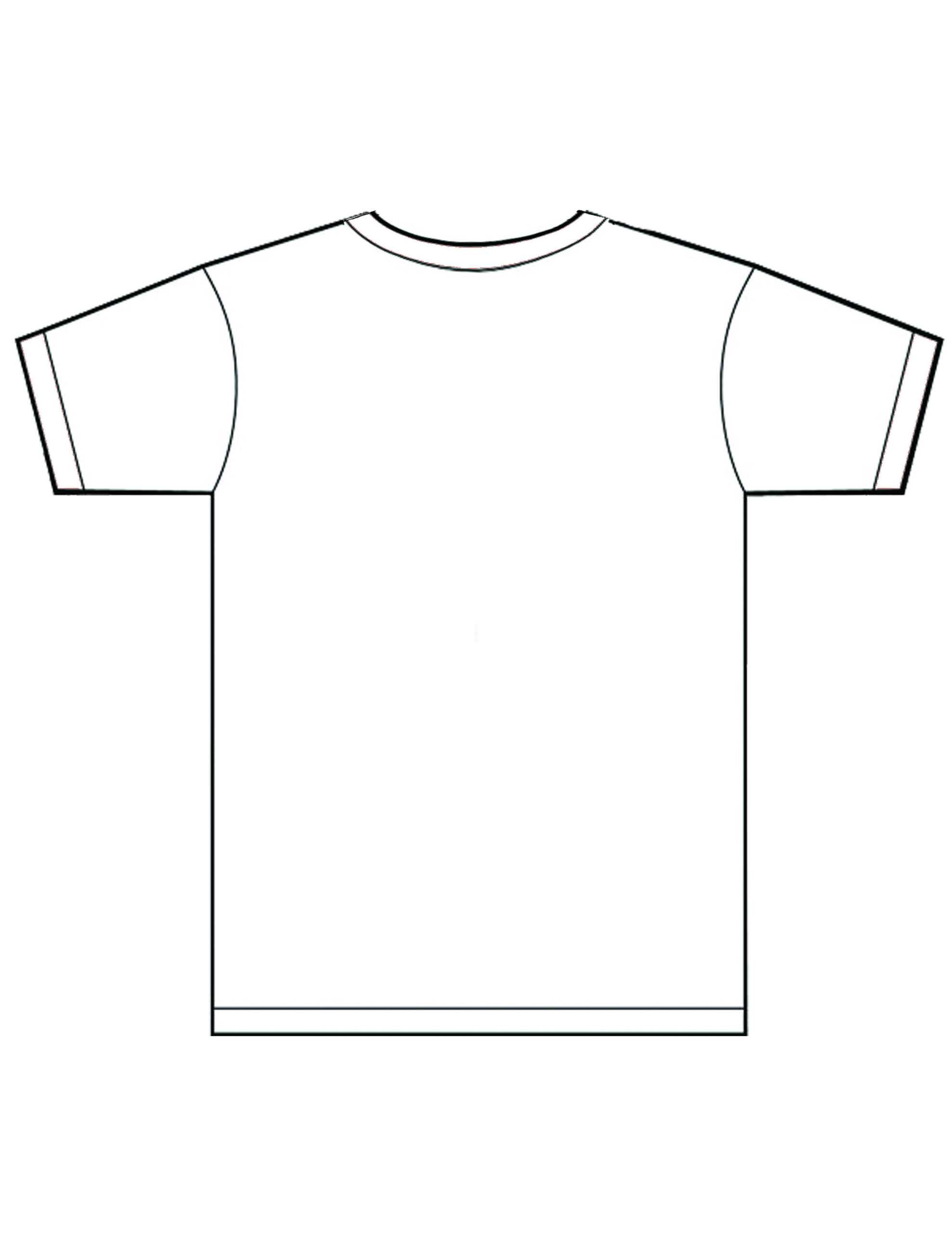 Free Blank White T Shirt Template – Dreamworks In Blank Tshirt Template Printable