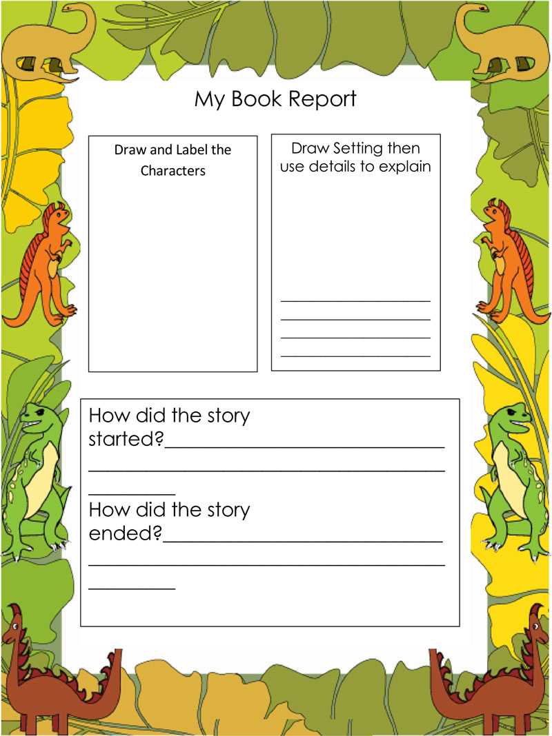 Free Book Report & Worksheet Templates – Word Layouts With Book Report Template Middle School