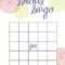 Free Bridal Bingo Template ] - Bridal Shower Bingo Template intended for Blank Bridal Shower Bingo Template