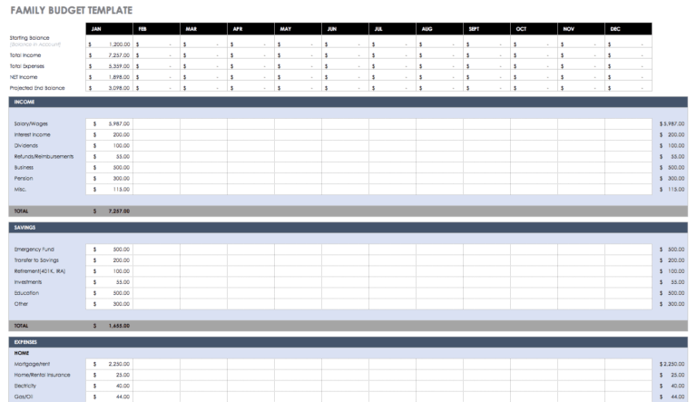 Annual Budget Report Template