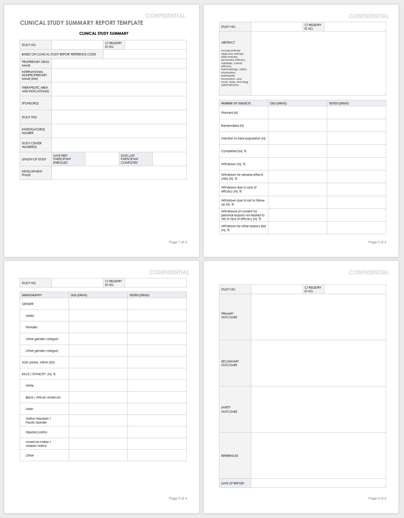 Free Clinical Trial Templates | Smartsheet Within Clinical Trial Report Template