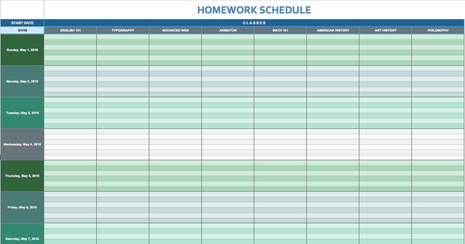 Free Daily Schedule Templates For Excel - Smartsheet Intended For Daily Report Sheet Template