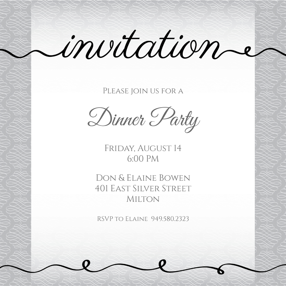 Free Dinner Invitation – Horizonconsulting.co Within Free Dinner Invitation Templates For Word