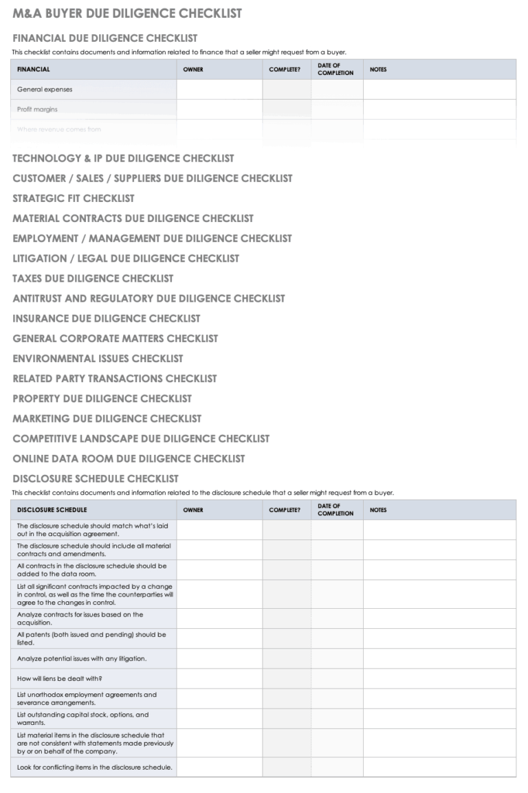 vendor-due-diligence-report-template