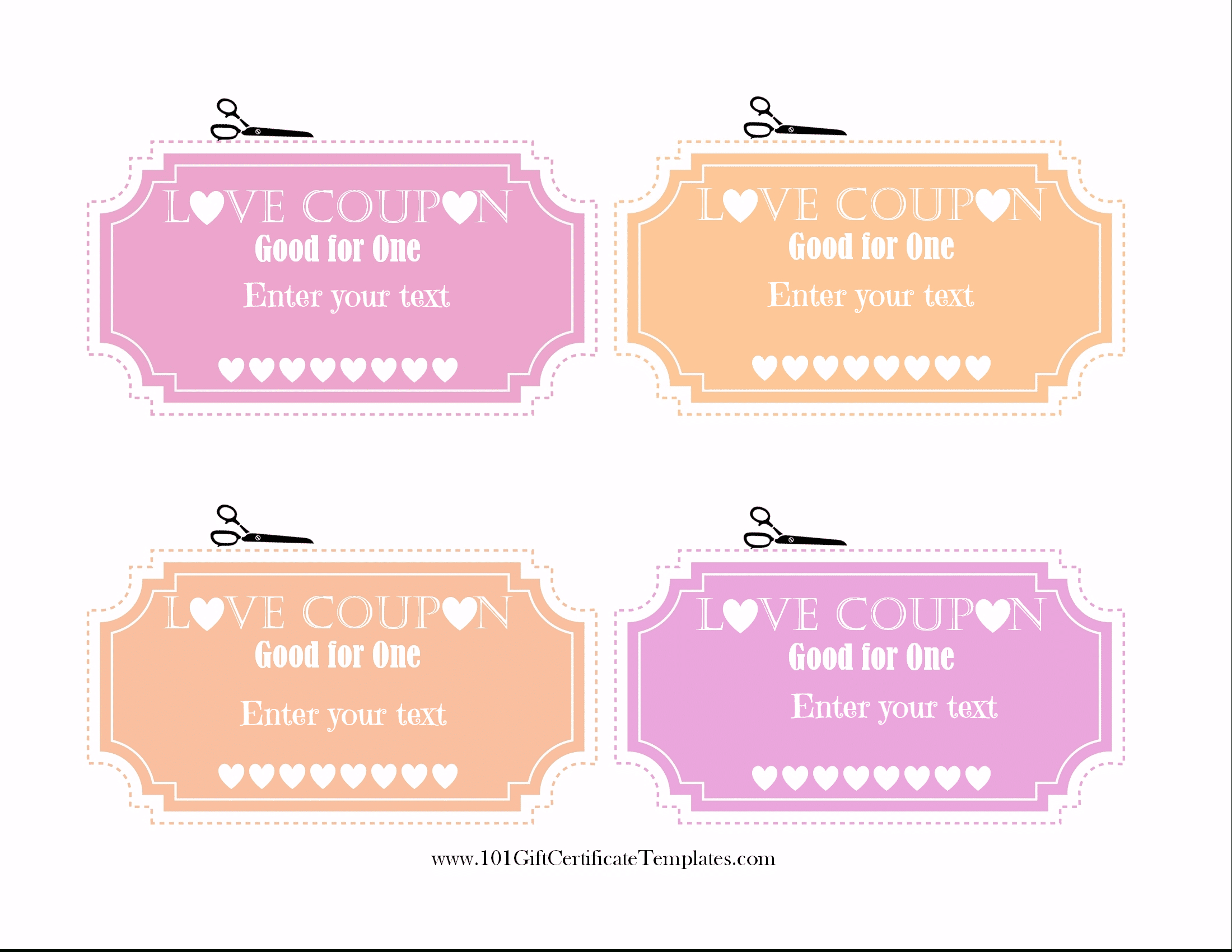 Free Editable Love Coupons For Him Or Her Within Love Coupon Template For Word