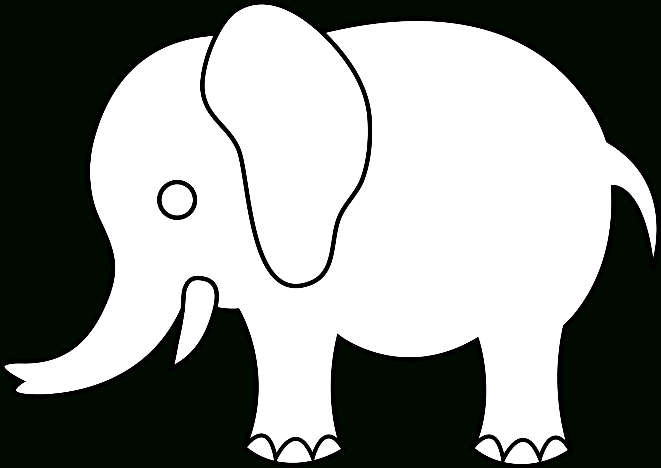 Free Elephant Outline Cliparts, Download Free Clip Art, Free With Blank Elephant Template