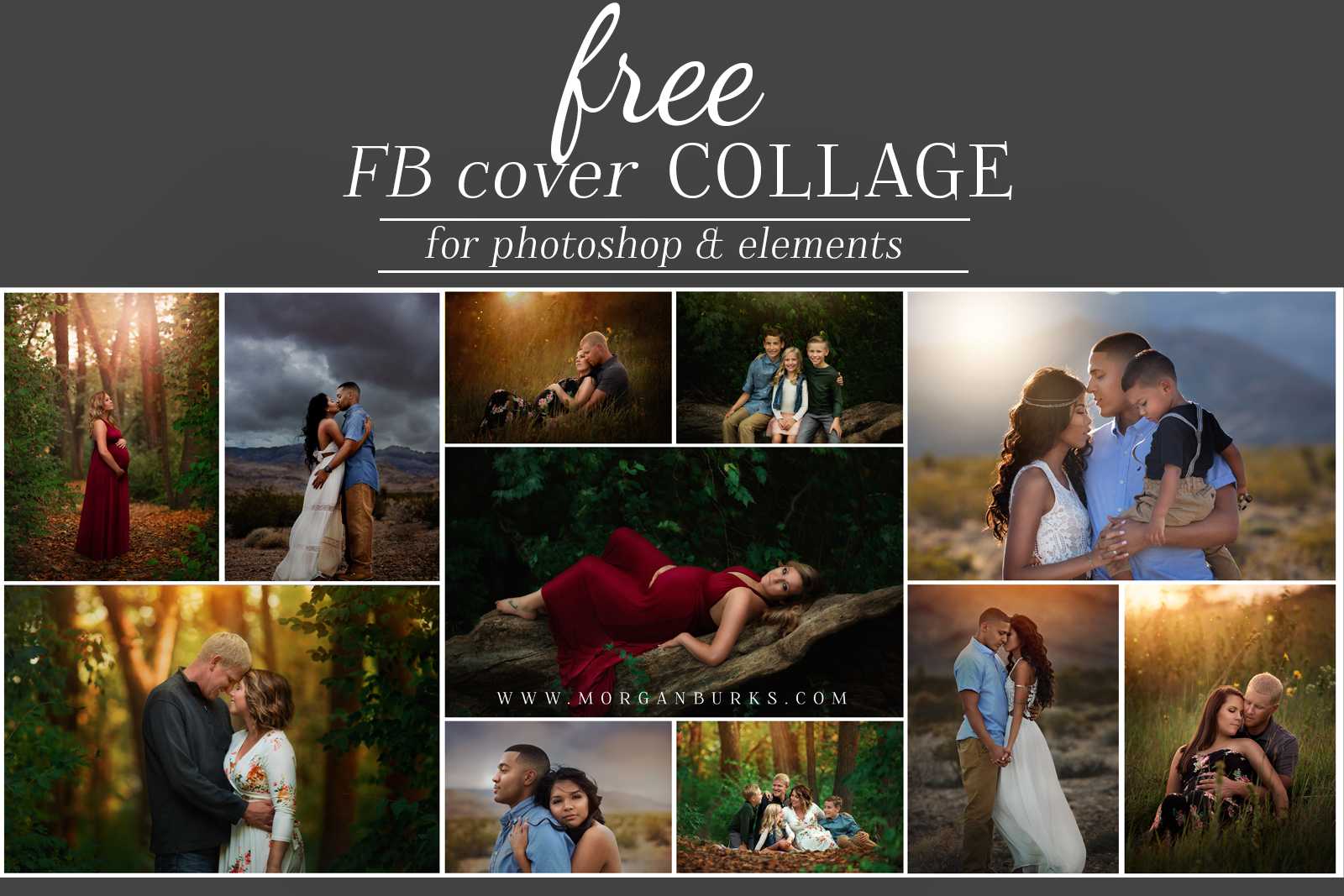 Free Facebook Cover Photo Template For Photoshop  Morgan Burks For Facebook Banner Template Psd