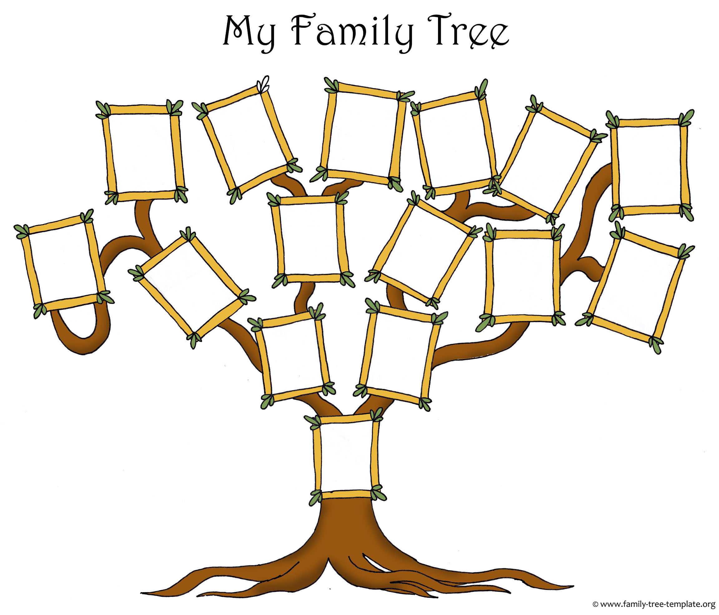 Free Family Tree Template Designs For Making Ancestry Charts Pertaining To Fill In The Blank Family Tree Template