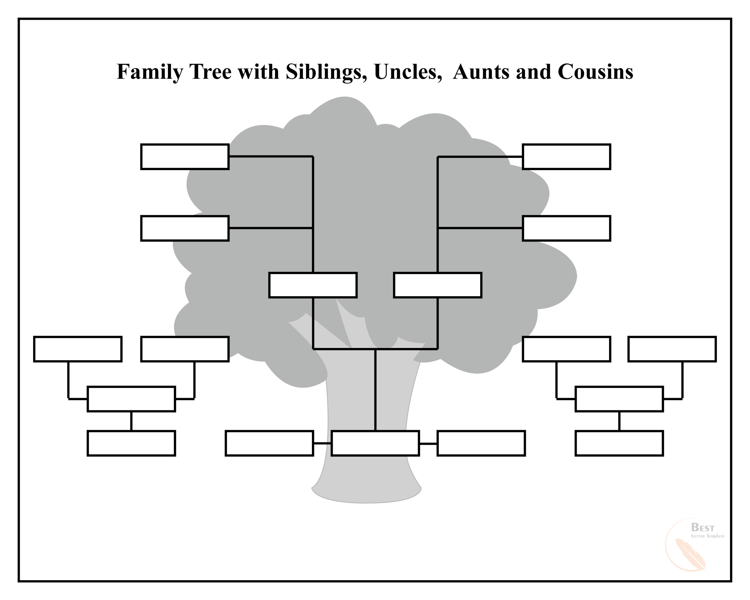 Free Family Tree Template – Pdf, Excel, Word & Google Doc In 3 Generation Family Tree Template Word