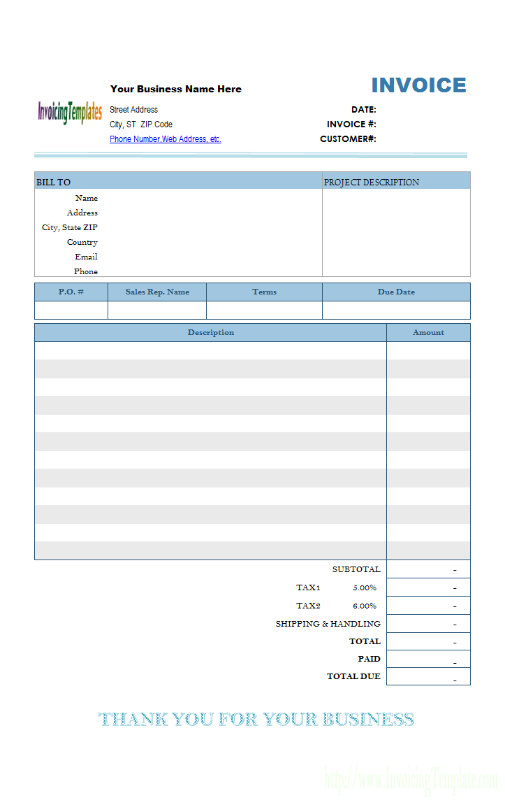 Free Invoice For Mac – Horizonconsulting.co Inside Free Invoice Template Word Mac