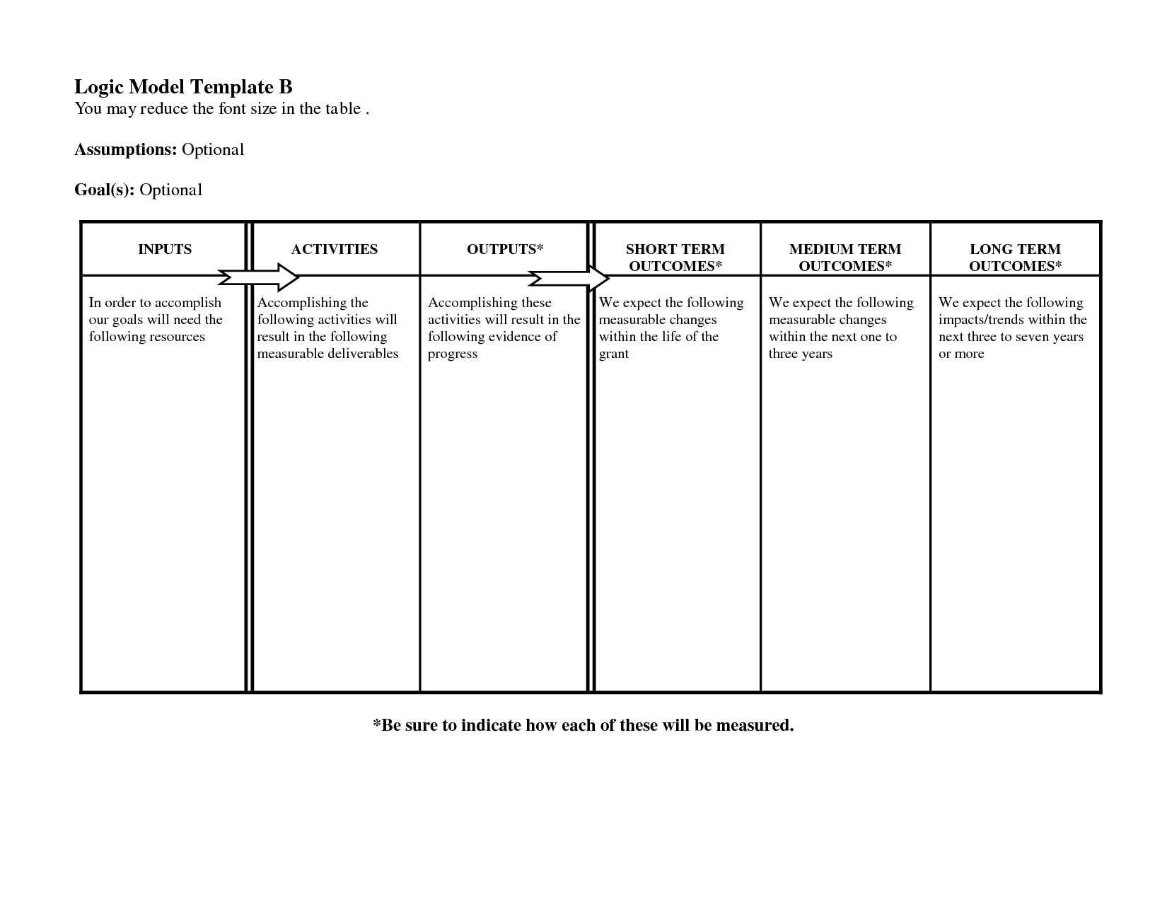 Free Logic Templates Download ] – Of Social Media Marketing For Logic Model Template Microsoft Word