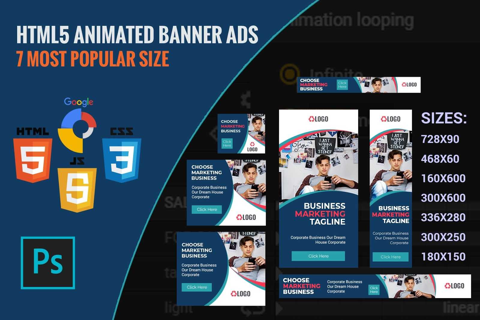 Free Marketing Product: Free Ad Templates | Agent Html5 With Animated Banner Templates
