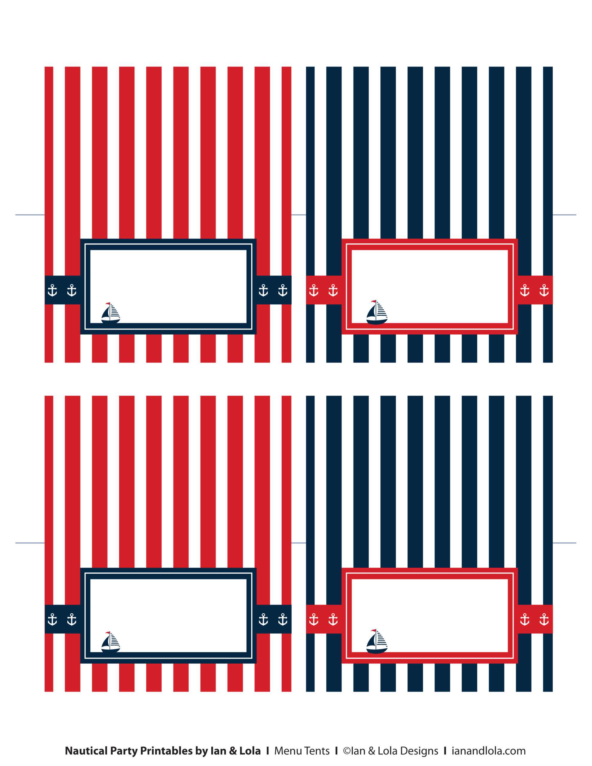 Free Nautical Party Printables From Ian & Lola Designs Intended For Nautical Banner Template