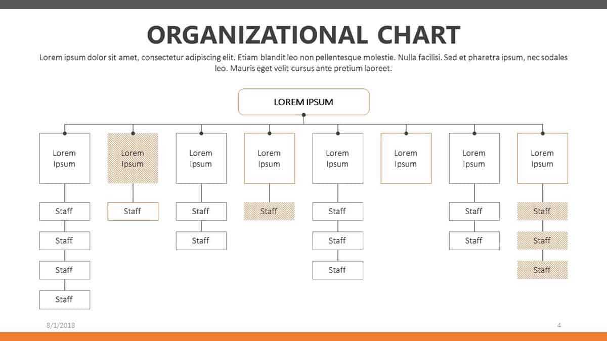 Free Organizational Chart Templates For Powerpoint | Present Regarding Free Blank Organizational Chart Template